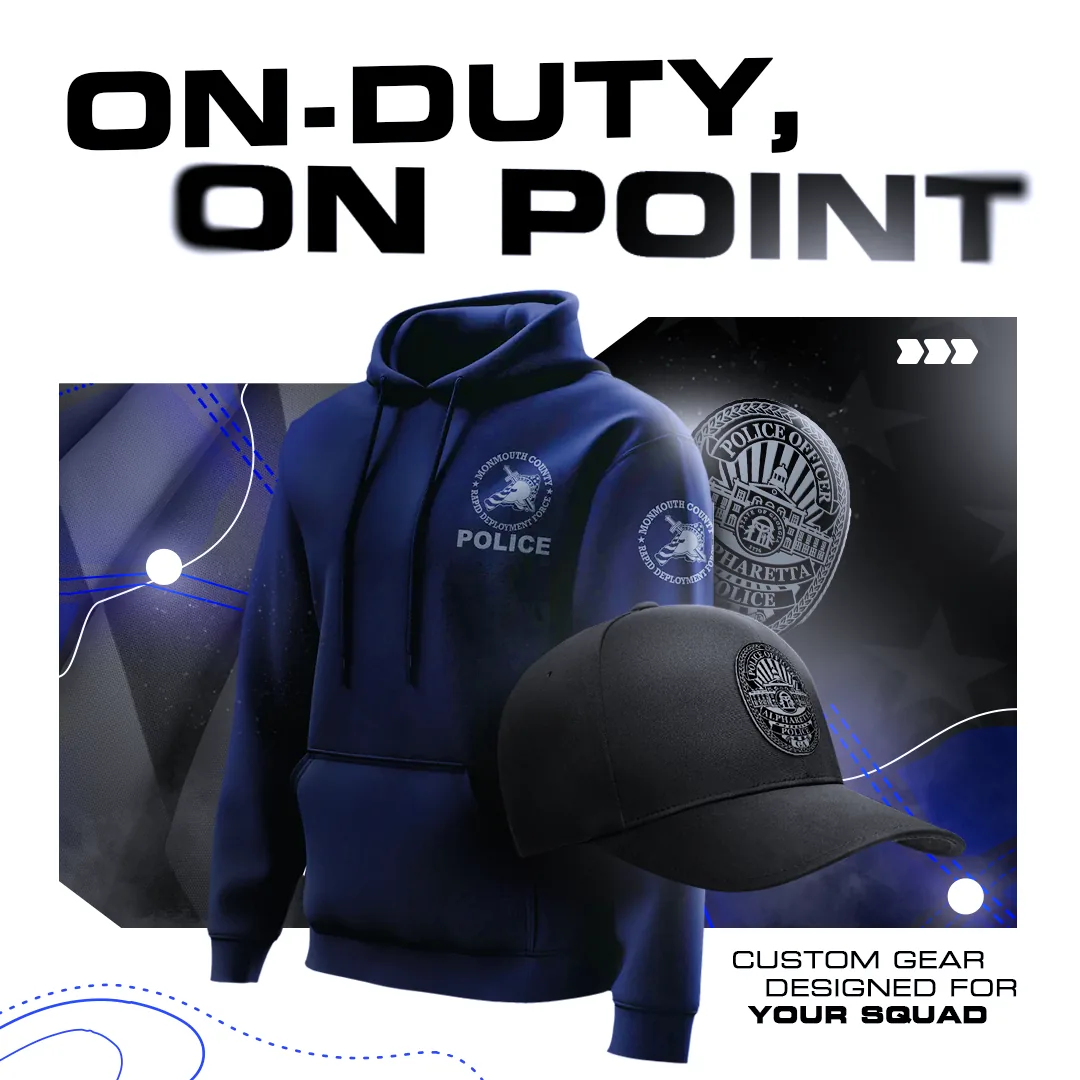 13Fifty ad: On-duty, on point, custom gear for your squad